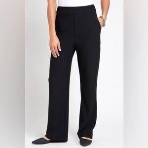 LYSSE Pull On Black Trousers, Large